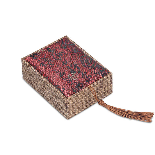 Buddha-Perlenarmband-Box, Handschnur-Armband, Geschenkbox, vorrätige Verpackungsbox, exquisite Verpackung, Sackleinen-Box