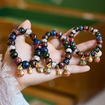 Colorful ash glazed hand string / men's and women's bracelet / exquisite gift