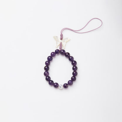 Nine violet fire carrier bracelet female/amethyst amethyst amethyst ghost design crystal gemstone DIY bracelet
