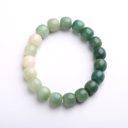Original Natural Bodhi Root Hand Skewers/White Jade Bodhi 108 Buddha Bead Rosary/Bodhi Bracelet