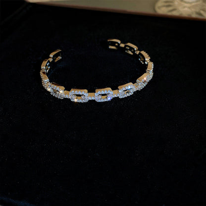 Diamond-encrusted ladies bracelet