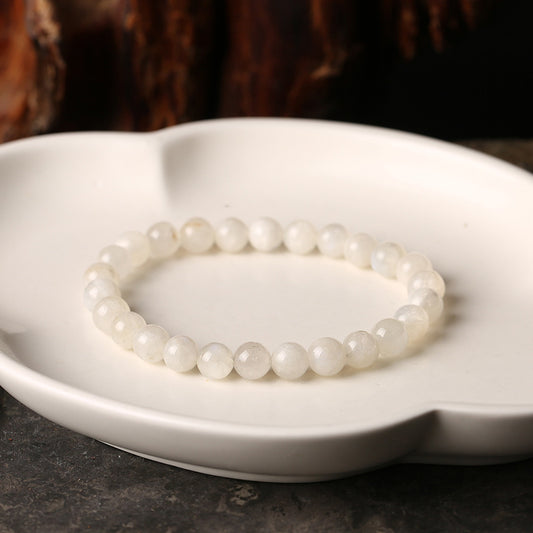 Gemstone Bracelet/Natural Moonstone Lady Bracelet/Pure Gift
