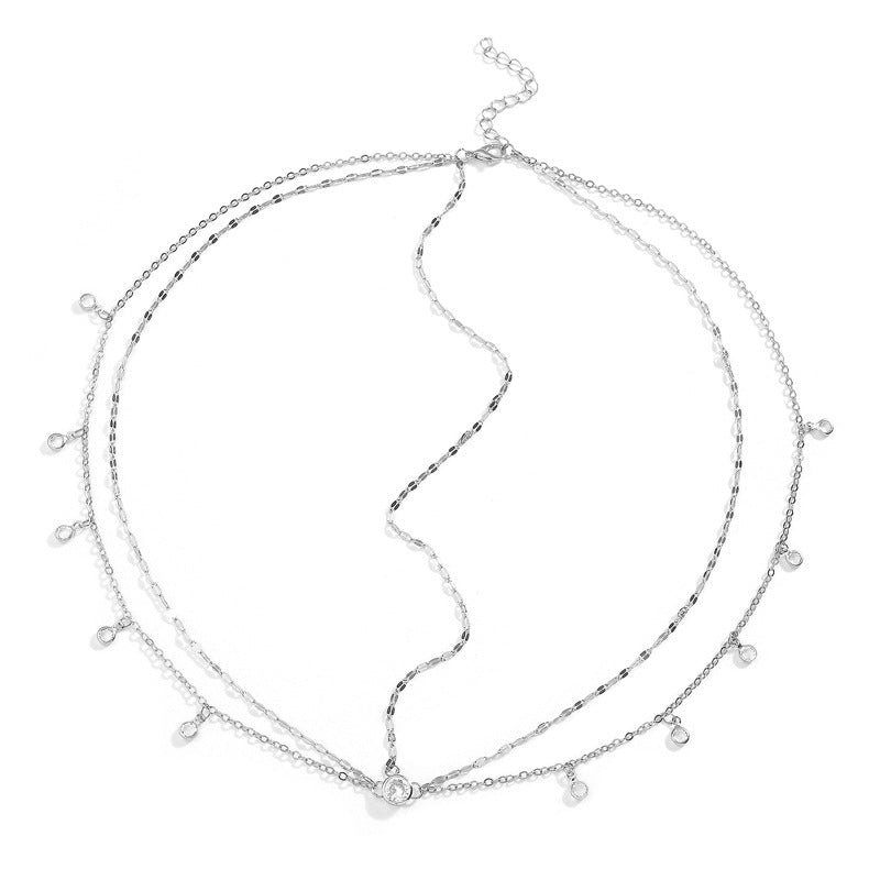 Braut Hochzeit Kopfschmuck Persönlichkeit wilde High-End-Strass-Anhänger Quaste Stirnkette Haarkette
