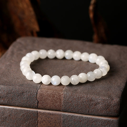 Gemstone Bracelet/Natural Moonstone Lady Bracelet/Pure Gift