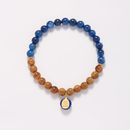 New Chinese style national style bracelet female/natural bodhi tiger eye stone kyanite advanced feel bracelet