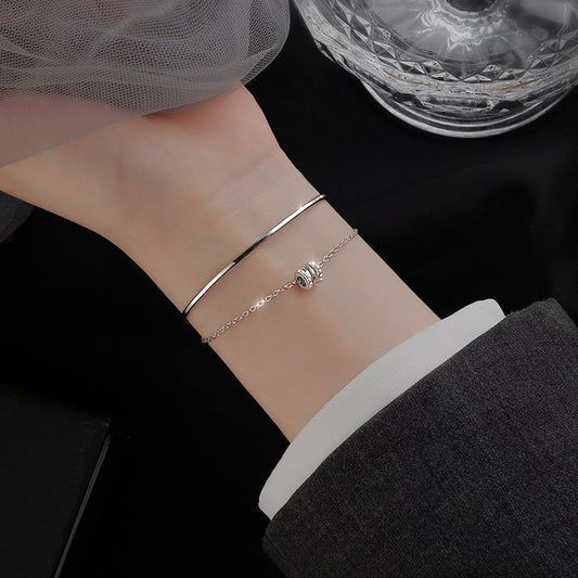 Tightening double women's bracelet