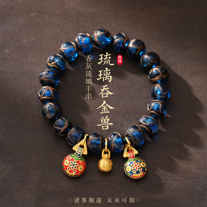 Colorful ash glazed hand string / men's and women's bracelet / exquisite gift