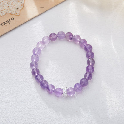 Nine violet fire carrier bracelet female/amethyst amethyst amethyst ghost design crystal gemstone DIY bracelet