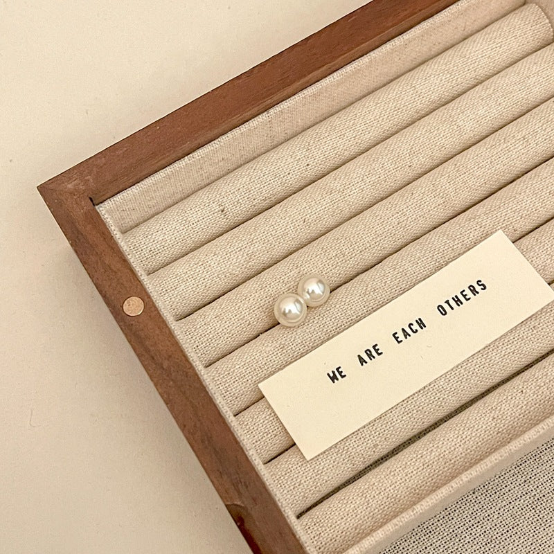 Pearl earrings