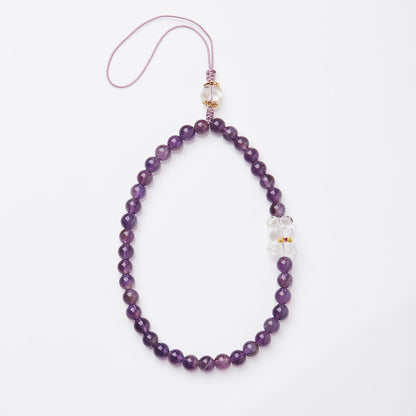Nine violet fire carrier bracelet female/amethyst amethyst amethyst ghost design crystal gemstone DIY bracelet
